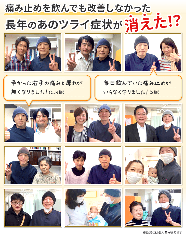 世田谷区で痛み止めを飲んでも改善しなかったツライ症状が改善した整体院