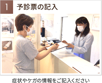 予診票記入